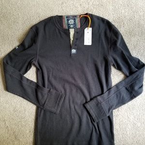 Superdry men's Henley sweater